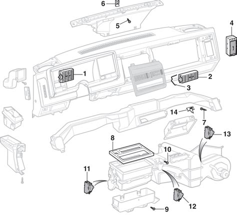 1997 chevy 2500 hvac air distribution box|Air Vent Outlets and Components .